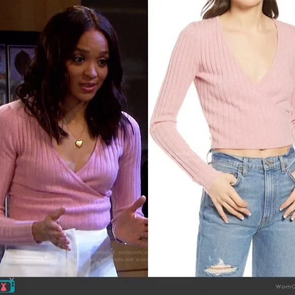 Like New: Reformation: cropped ballet-core cashmere - Picture 5 of 8